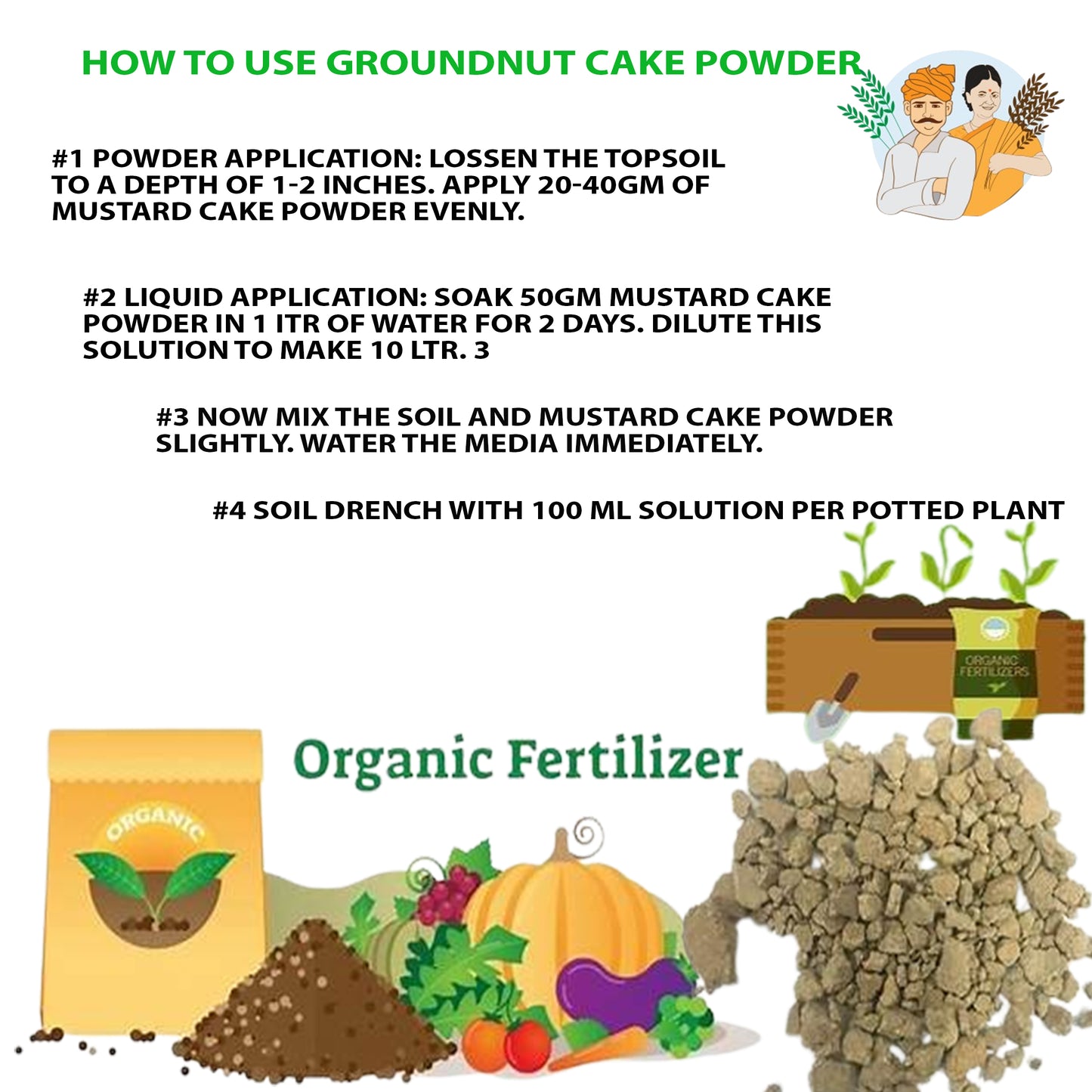 GROUNDNUT CAKE MANURE ORGANIC