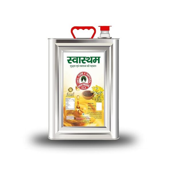 Swastham sutra Mustard Cold Pressed Oil 15 Litres