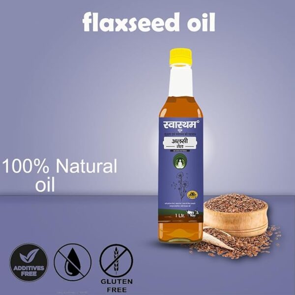 Swastham Sutra Flax Seed Cold Pressed Oil 1 Litre