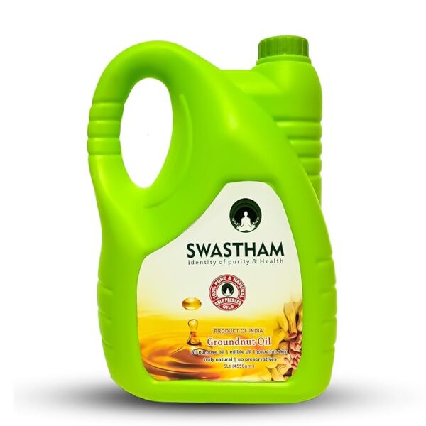 Swastham sutra Groundnut Cold Pressed Oil 5 Litres